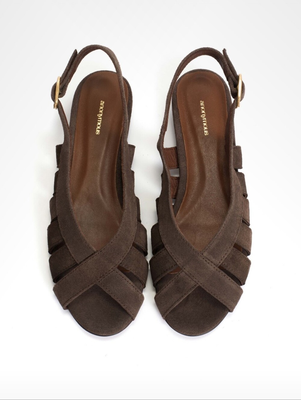 Anonymous Copenhagen Sophie 20 Women's Brown Suede Slingback Sandal - Picture 3 of 10